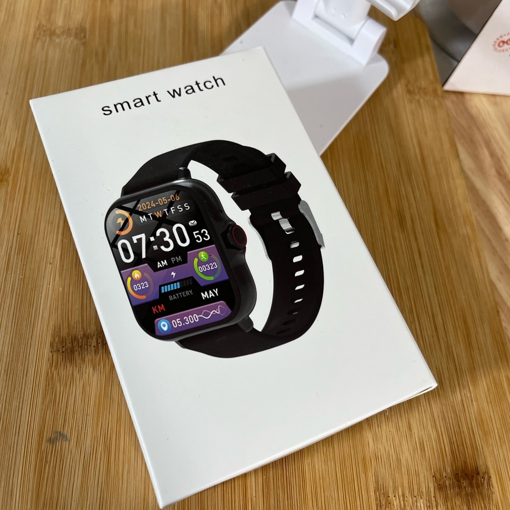 Watch with Black Band